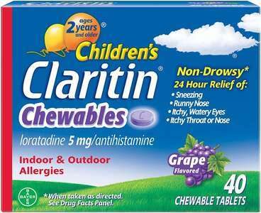 Children's Claritin Chewables, Non-Drowsy 24-Hour Allergy Relief Medicine