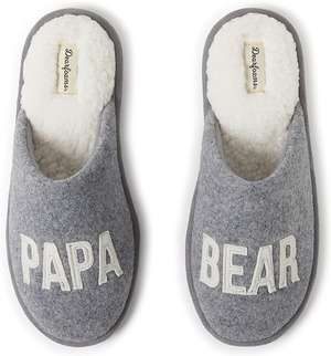 Dearfoams Men's Father's Day Funny Papa Bear Slipper