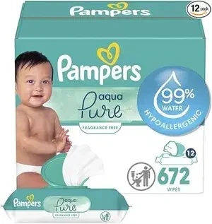 Pampers Aqua Pure Baby Wipes