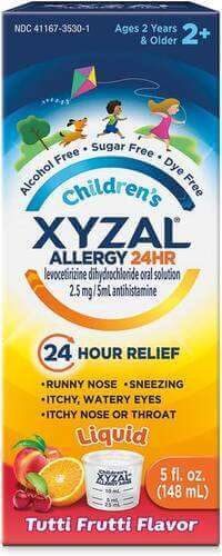 Xyzal Children's Oral Solution, Tutti Frutti Flavor